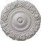 Ekena Millwork Marseille Ceiling Medallion (Fits Canopies up to 7 3/8"), Hand-Painted Ultra Pure White, 21"OD x 2"P CM21MAUWF - alternate 1